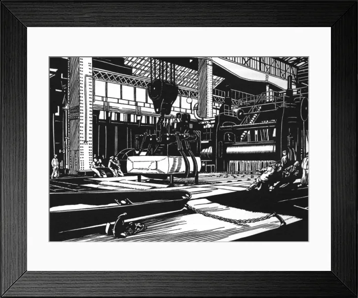 Framed Print : Rolling Armour Plate Framed Print : Rolling Armour Plate