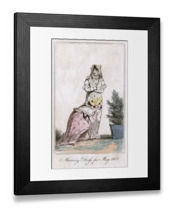 Framed Print : Morning Dress 1801 Framed Print : Morning Dress 1801
