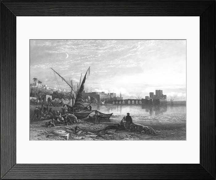Framed Print : Lebanon / Sidon C1835 Framed Print : Lebanon / Sidon C1835
