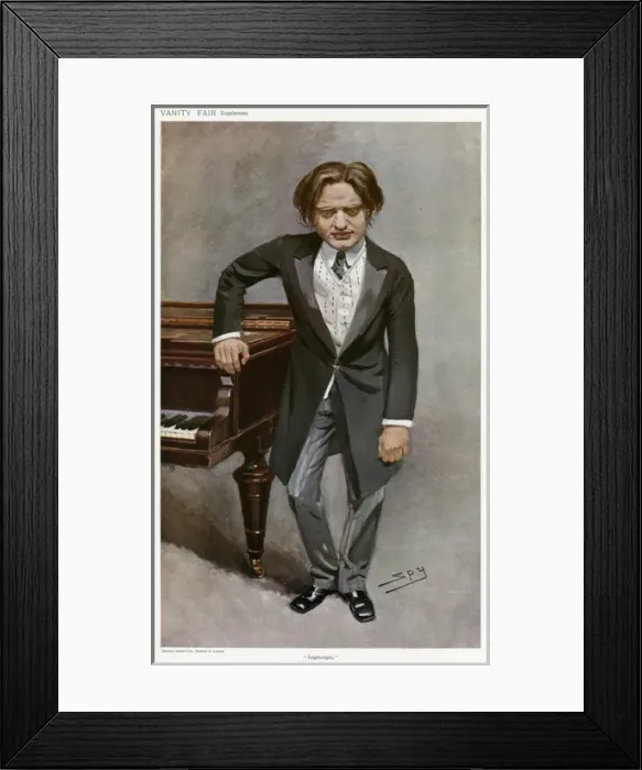 Framed Print : Mark Hambourg / Vfair 1908 Framed Print : Mark Hambourg / Vfair 1908
