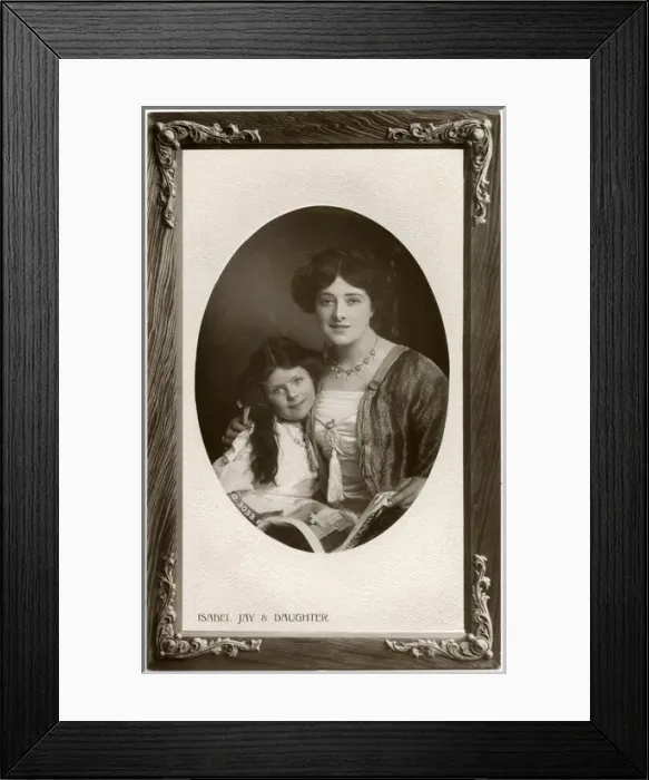 Framed Print : Isabel Jay with her daughter Framed Print : Isabel Jay with her daughter