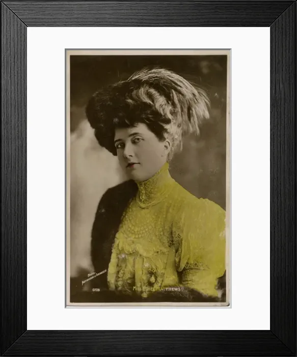 Framed Print : Ethel Matthews 1906 Framed Print : Ethel Matthews 1906