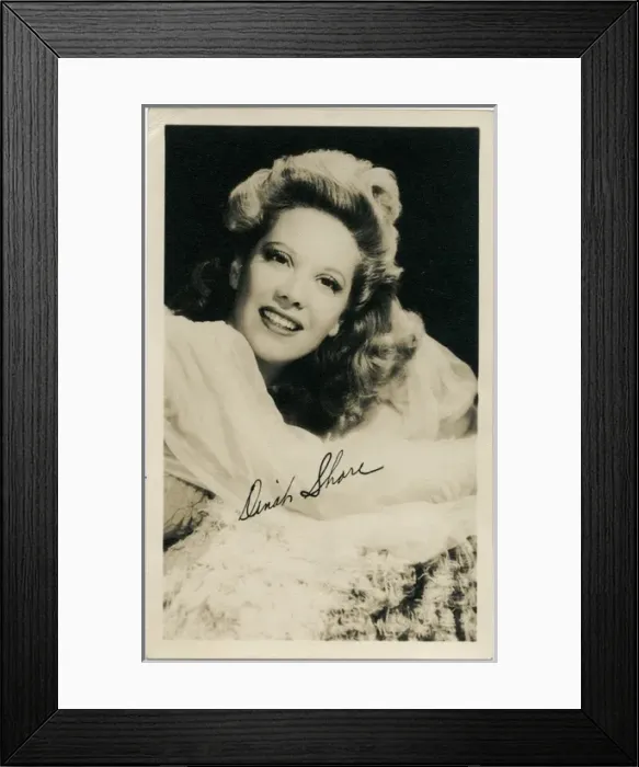 Framed Print : Dinah Shore Framed Print : Dinah Shore