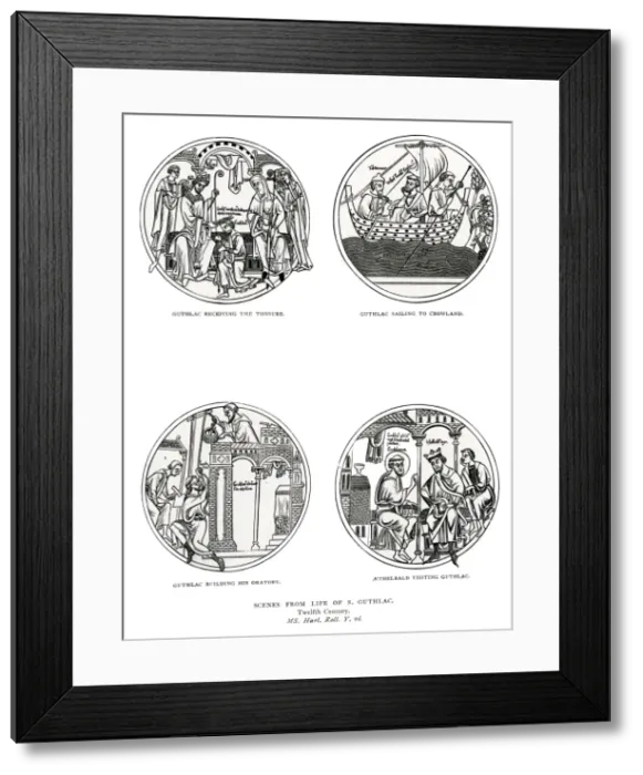 Framed Print : Saint Guthlac Framed Print : Saint Guthlac