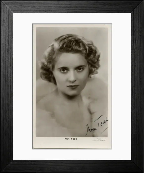 Framed Print : Ann Todd (1909 - 1993), English actress of stage and screen Framed Print : Ann Todd (1909 - 1993), English actress of stage and screen