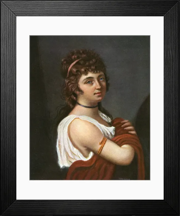Framed Print : Classical Costume C. 1800 Framed Print : Classical Costume C. 1800