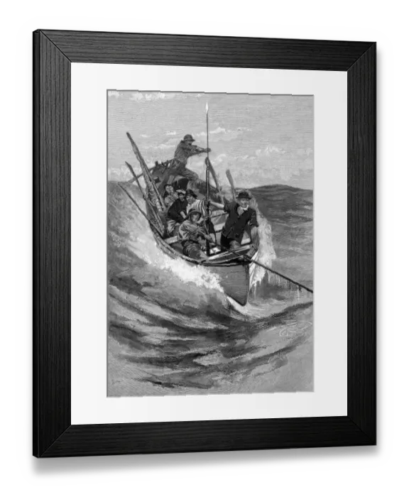 Framed Print : Whaling / New England Framed Print : Whaling / New England
