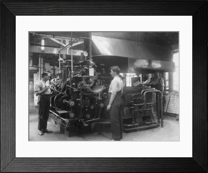 Framed Print : Autoplate Machine / D. Mail Framed Print : Autoplate Machine / D. Mail