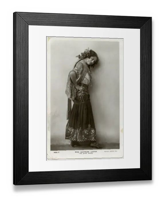 Framed Print : Gertrude Lester / 1908 Framed Print : Gertrude Lester / 1908