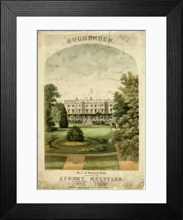 Framed Print : Hughenden Manor / 1860 Framed Print : Hughenden Manor / 1860