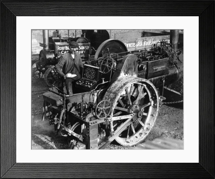 Framed Print : Steam Roller, Work Break Framed Print : Steam Roller, Work Break