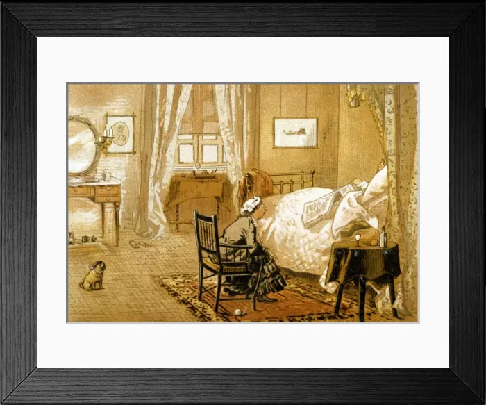 Framed Print : Bed Ridden Patient Framed Print : Bed Ridden Patient