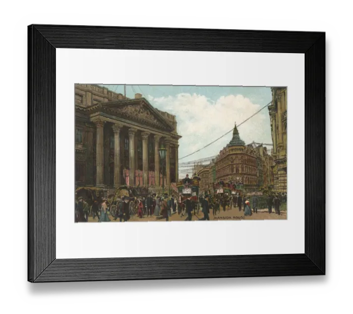 Framed Print : Mansion House, London Framed Print : Mansion House, London