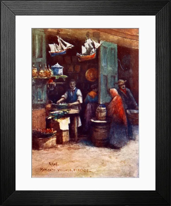 Framed Print : Florence Cooks Shop Framed Print : Florence Cooks Shop