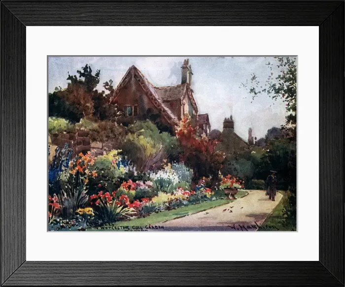 Framed Print : Oxford  /  Worcester  /  Garden