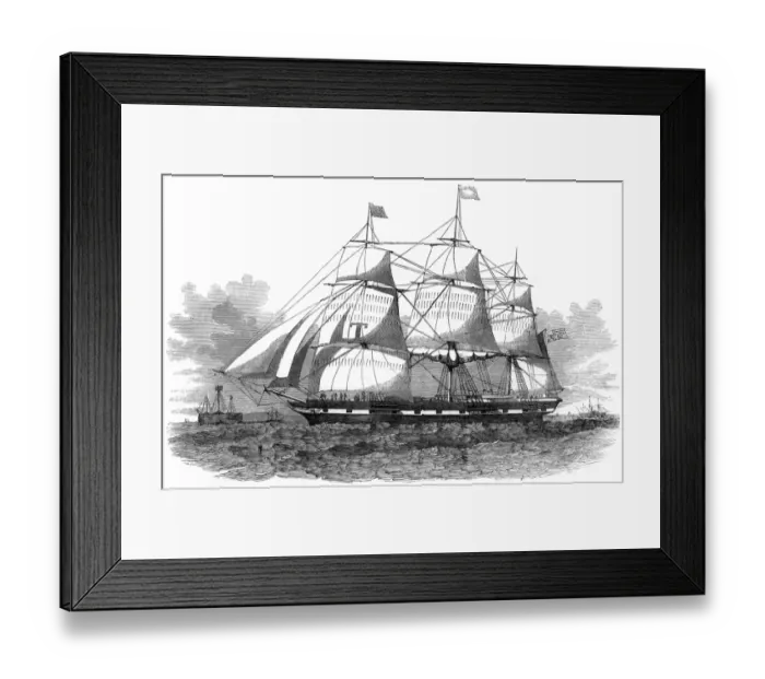Framed Print : DANIEL WEBSTER SHIP Framed Print : DANIEL WEBSTER SHIP