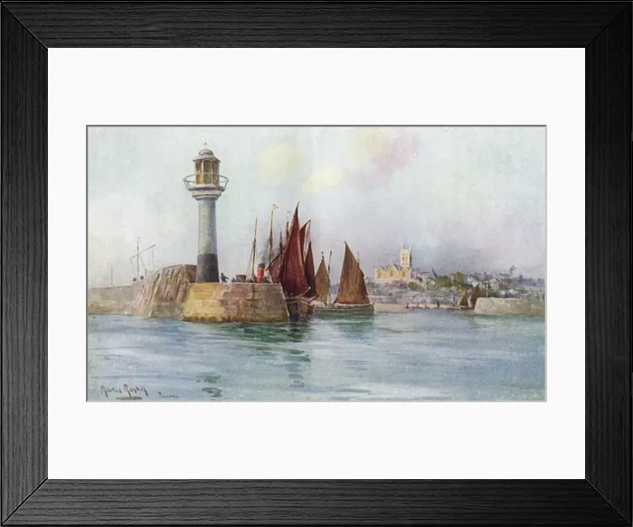 Framed Print : Penzance / Cornwall 1908 Framed Print : Penzance / Cornwall 1908