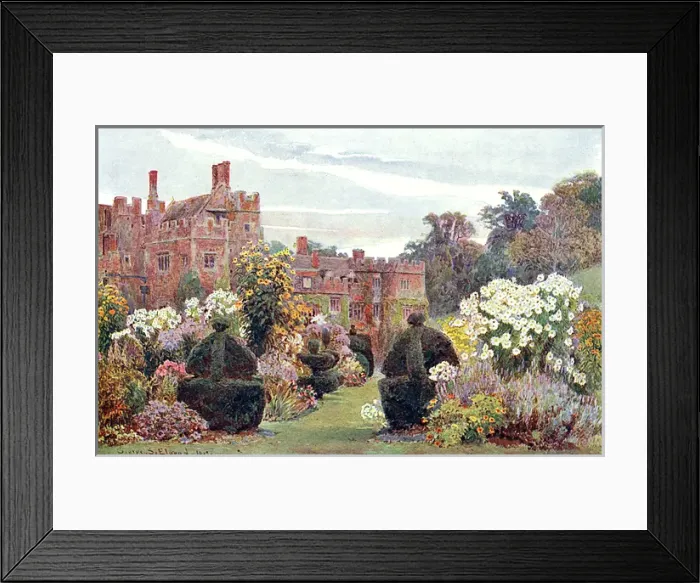 Framed Print : Penshurst Place, the gardens, 1903 Framed Print : Penshurst Place, the gardens, 1903