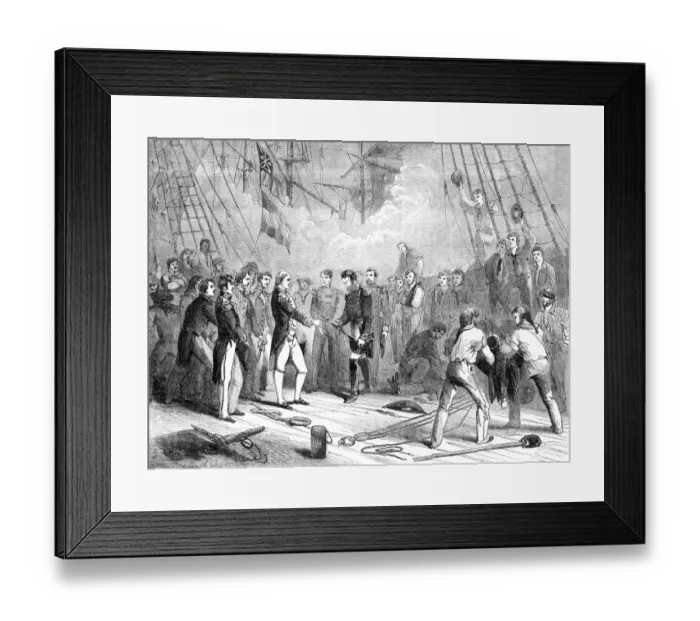 Framed Print : British Defeat De Grasse Framed Print : British Defeat De Grasse