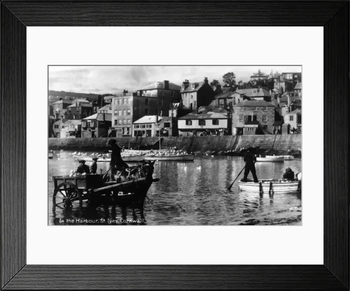 Framed Print : St Ives Harbour 1930 Framed Print : St Ives Harbour 1930