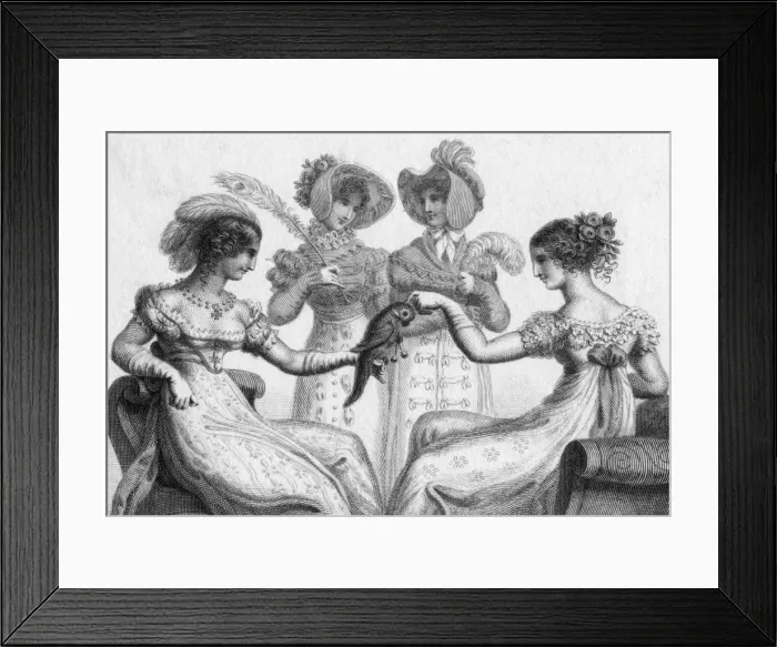 Framed Print : Circa 1820 Costume Framed Print : Circa 1820 Costume