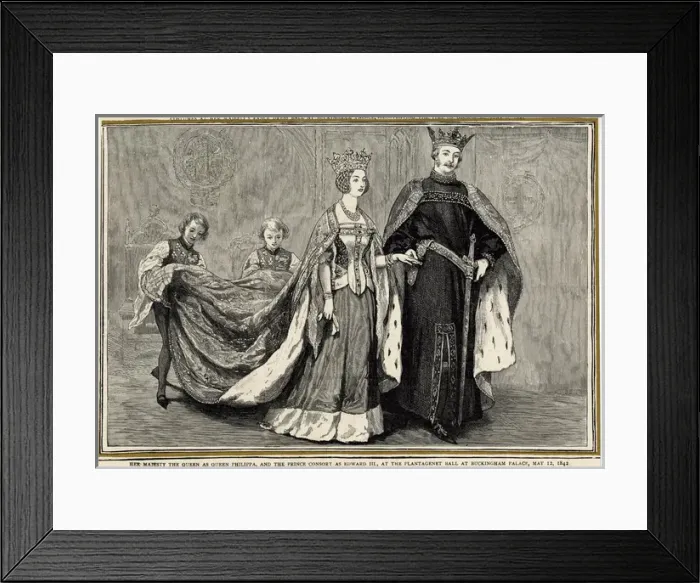Framed Print : VICTORIAs BALL 1842 Framed Print : VICTORIAs BALL 1842