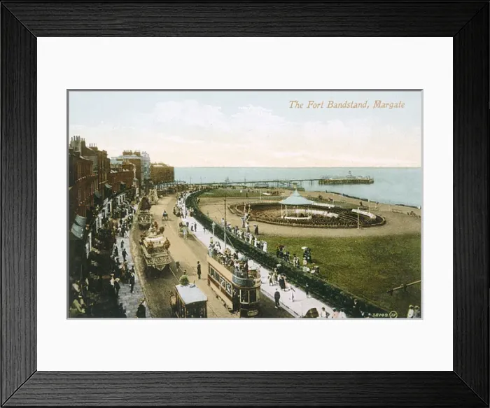 Framed Print : Margate / Bandstand 1903 Framed Print : Margate / Bandstand 1903