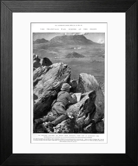 Framed Print : Boer War Reporting Framed Print : Boer War Reporting