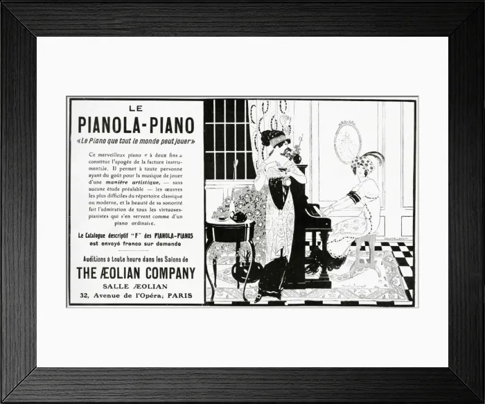 Framed Print : Advert for Le Pianola-Piano 1912 Framed Print : Advert for Le Pianola-Piano 1912