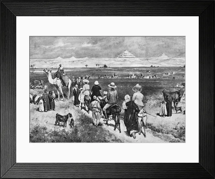 Framed Print : Visiting the Pyramids Framed Print : Visiting the Pyramids
