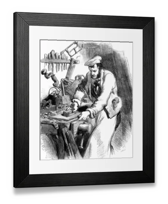 Framed Print : CARPENTER / 1887 Framed Print : CARPENTER / 1887