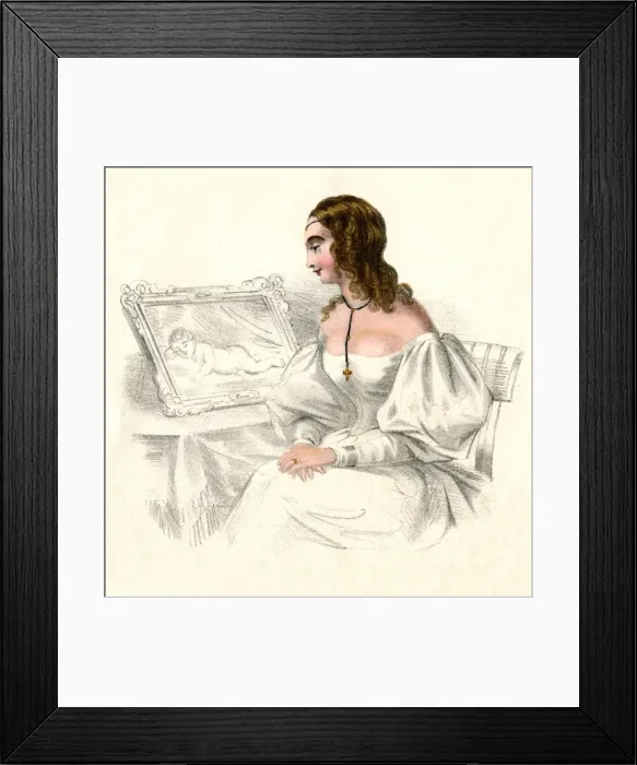 Framed Print : Lady Wishing for Child Framed Print : Lady Wishing for Child
