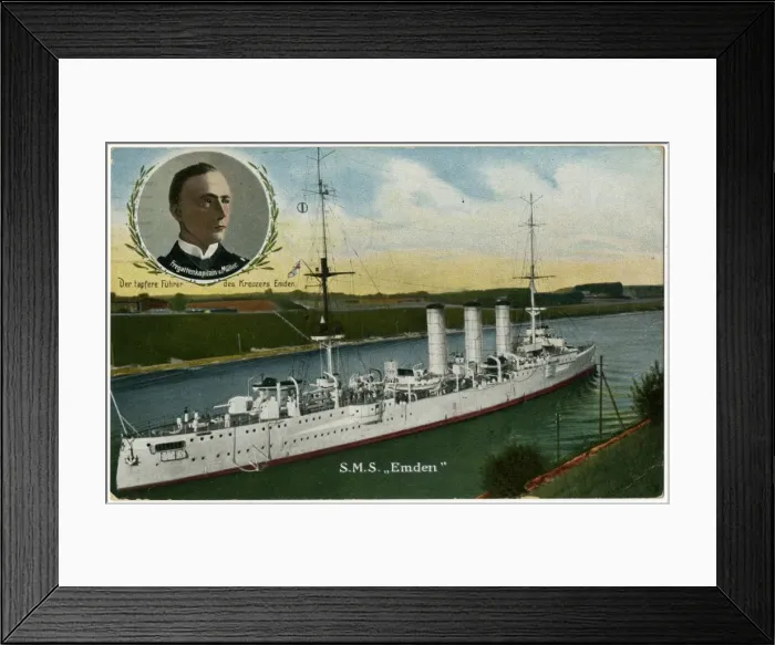 Framed Print : EMDEN POSTCARD Framed Print : EMDEN POSTCARD