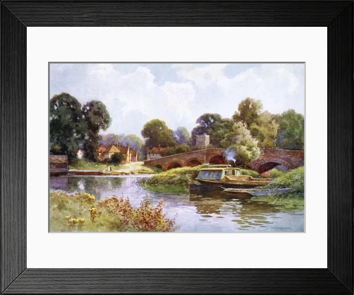 Framed Print : Thames / Sonning C1910 Framed Print : Thames / Sonning C1910
