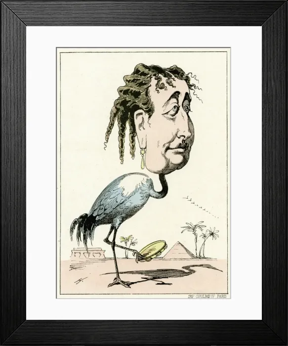 Framed Print : Eugenie Caricatured Framed Print : Eugenie Caricatured