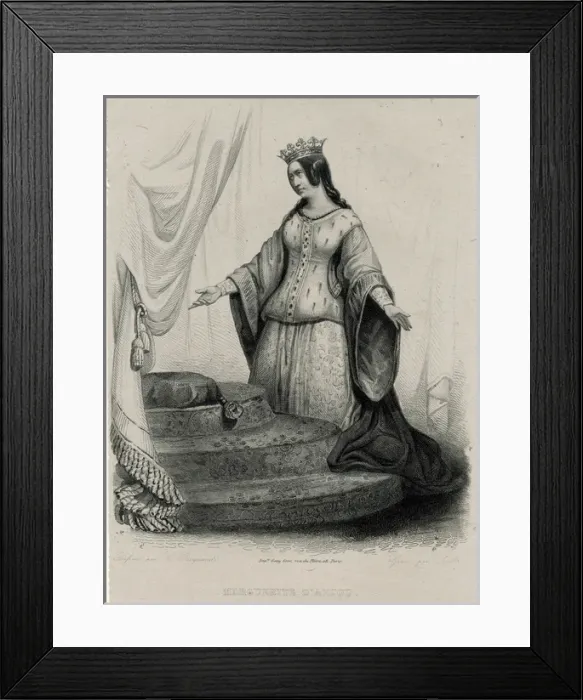 Framed Print : Margaret of Anjou (Mono) Framed Print : Margaret of Anjou (Mono)