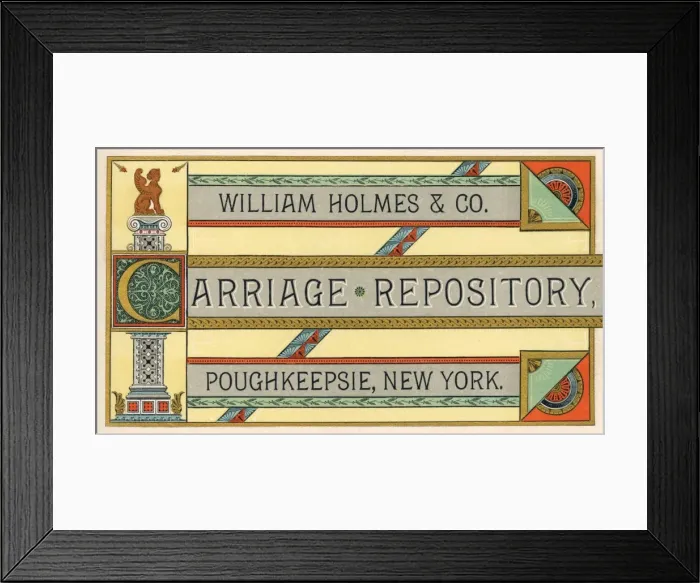 Framed Print : Carriage Trade Card Framed Print : Carriage Trade Card