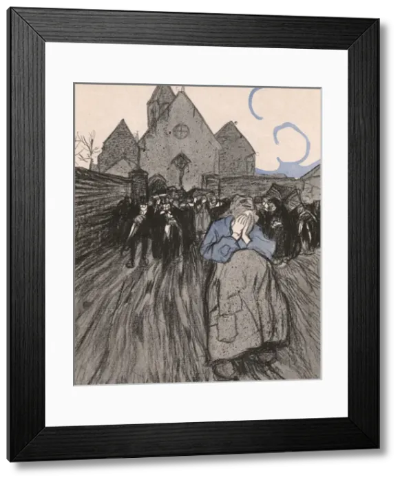 Framed Print : Crowd and Unmarried Mum Framed Print : Crowd and Unmarried Mum