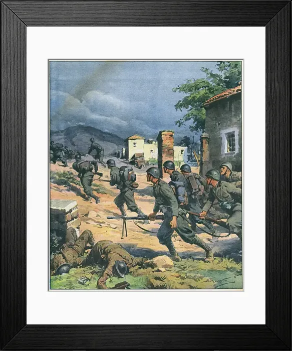 Framed Print : Italians in Greece 1940 Framed Print : Italians in Greece 1940