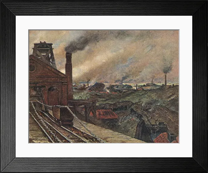 Framed Print : Mining Area / Germany Framed Print : Mining Area / Germany