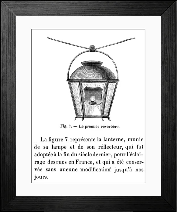 Framed Print : French Oil Street Lamp Framed Print : French Oil Street Lamp
