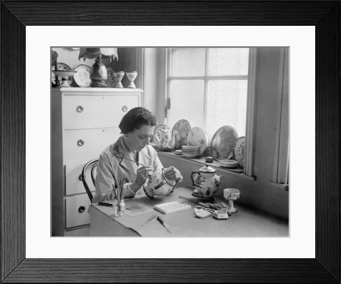 Framed Print : Hand-Painted Ceramics Framed Print : Hand-Painted Ceramics