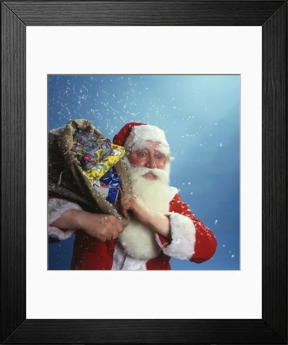 Framed Print : Santa & Presents Framed Print : Santa & Presents