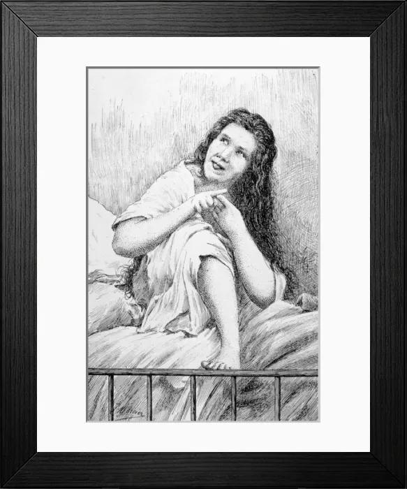 Framed Print : Hysteria Patient  /  1887