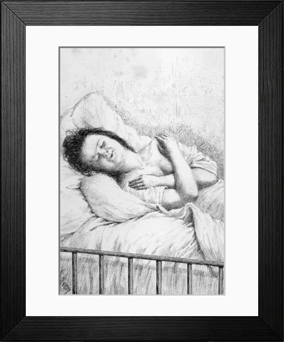 Framed Print : Hysteria Patient / 1887 Framed Print : Hysteria Patient / 1887