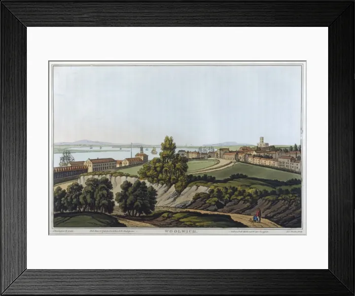 Framed Print : Woolwich / Farington 1795 Framed Print : Woolwich / Farington 1795