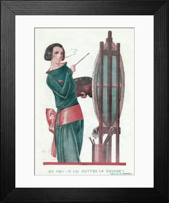 Framed Print : Smoking Painter Framed Print : Smoking Painter
