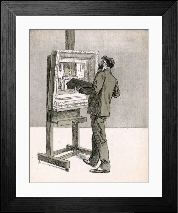 Framed Print : Painter of Interiors Framed Print : Painter of Interiors
