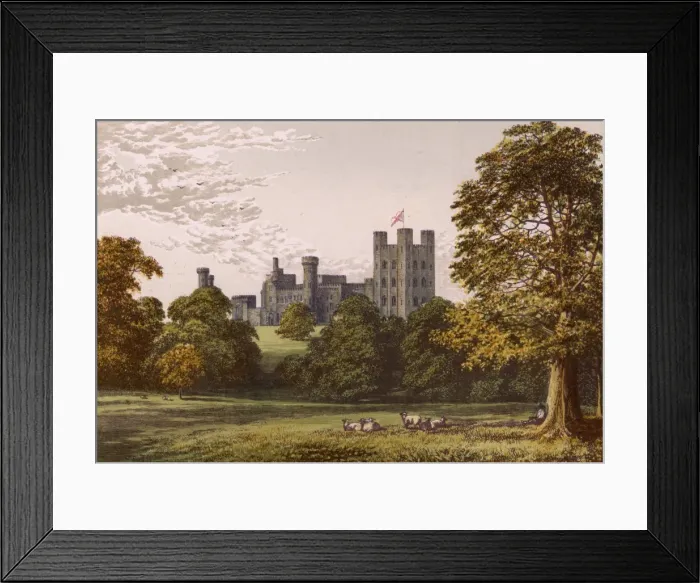 Framed Print : Penrhyn Castle 1879 Framed Print : Penrhyn Castle 1879