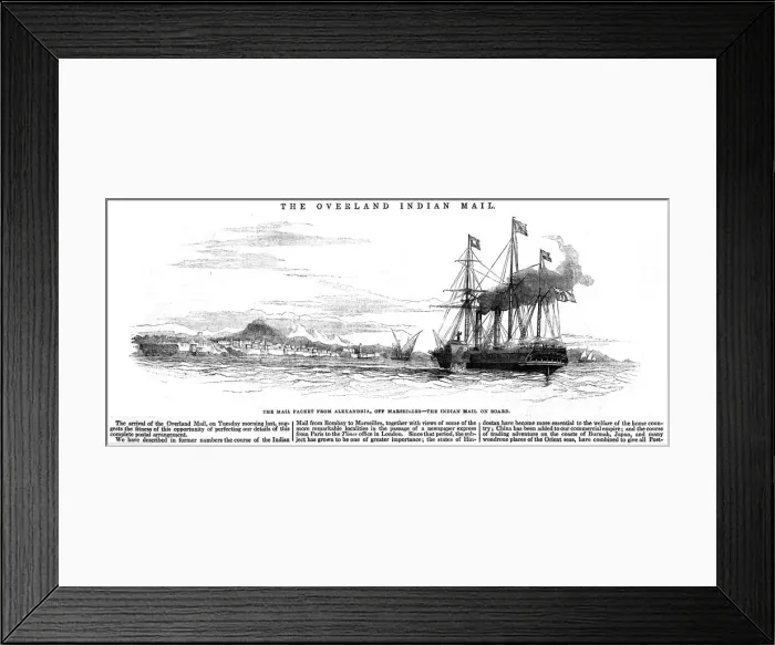 Framed Print : Overland in Med Framed Print : Overland in Med